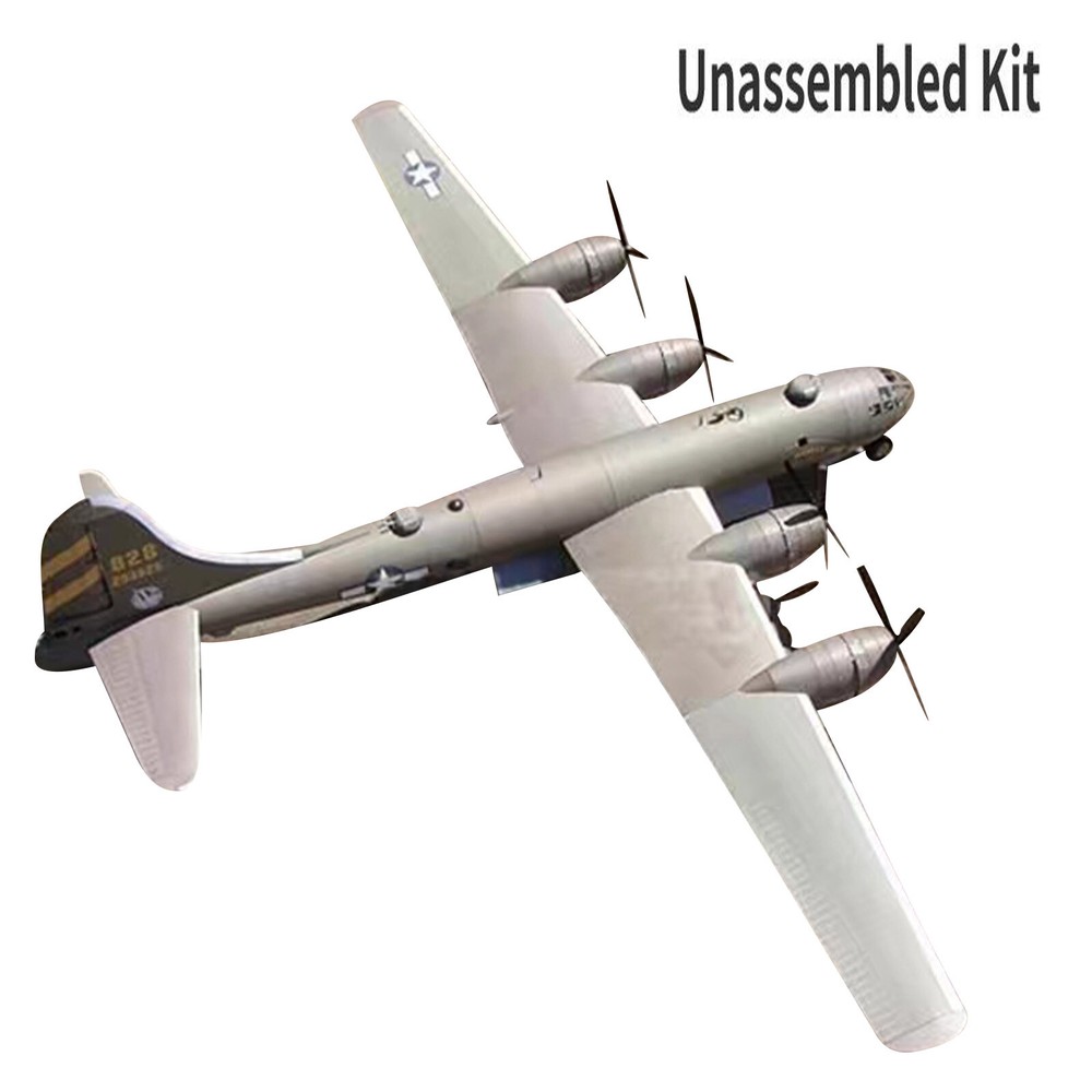 B-29 Bomber Paper Model 1:47 Aircraft Plane Model Handmade DIY Unassembled Model