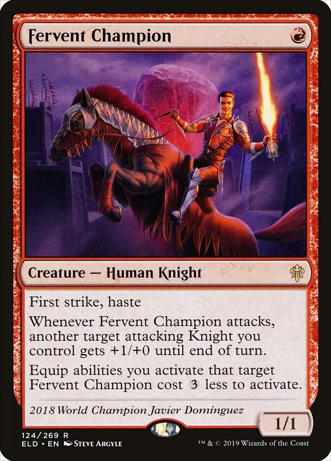 Fervent Champion Throne of Eldraine Regular