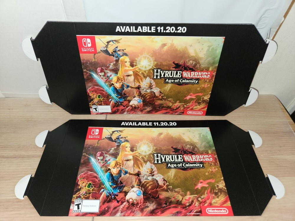 (2) Hyrule Warriors age of calamity Advertising Display Posters