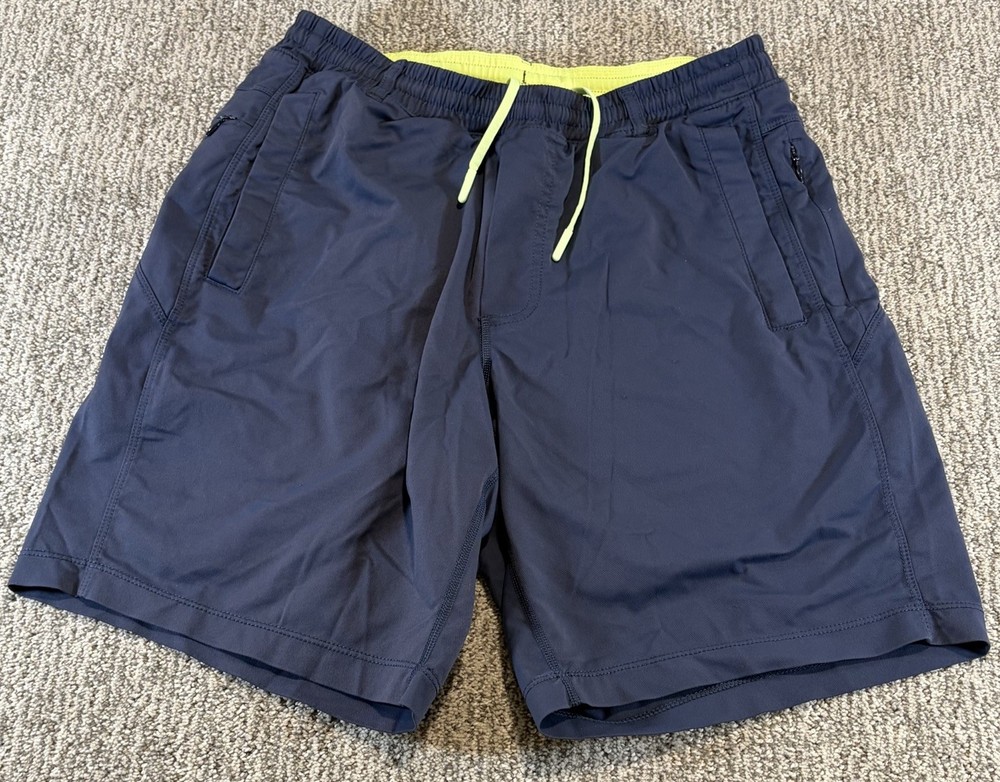 Birddogs Boom Boomstick Athletic Lined Shorts Navy Blue Men Medium Long 9 inseam