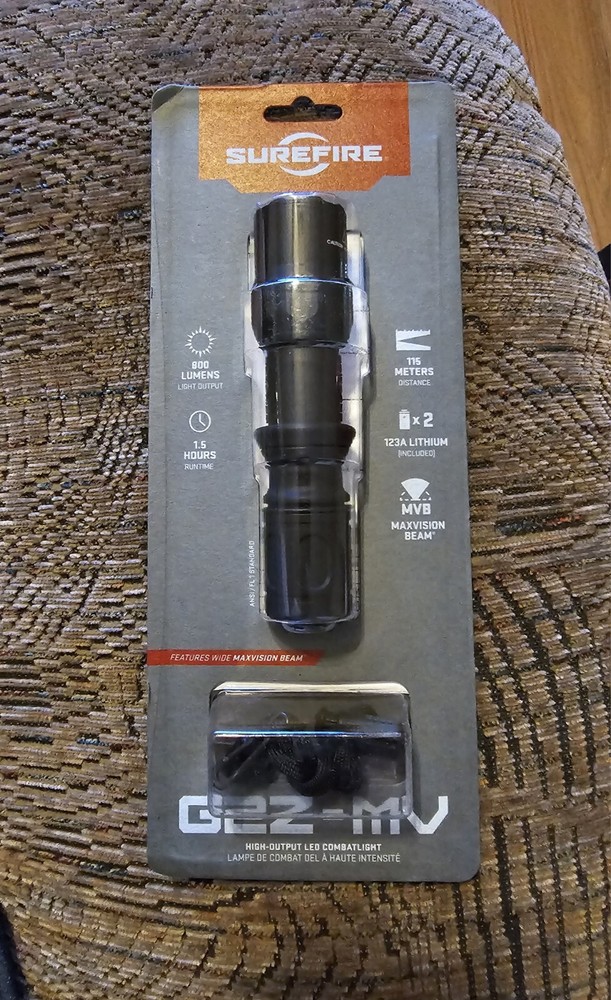 Surefire G2Z-MV, 800 Lumens, Black, New