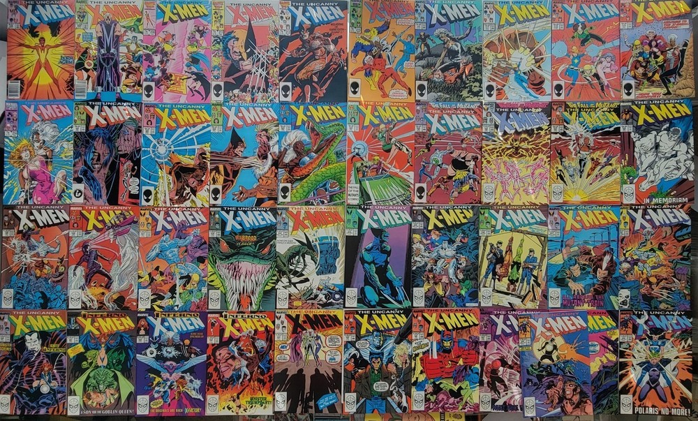 UNCANNY X-MEN Bronze Lot ☆41 #199-250* NM+NM- 1980 Many 1st Apps Keys High Grade