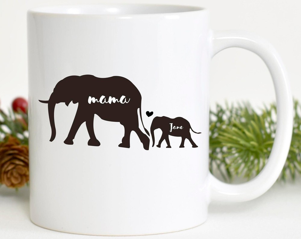 Mama Elephant Birthday Gift Mama Elephant Christmas Gift Mother's Day Gift Mom A
