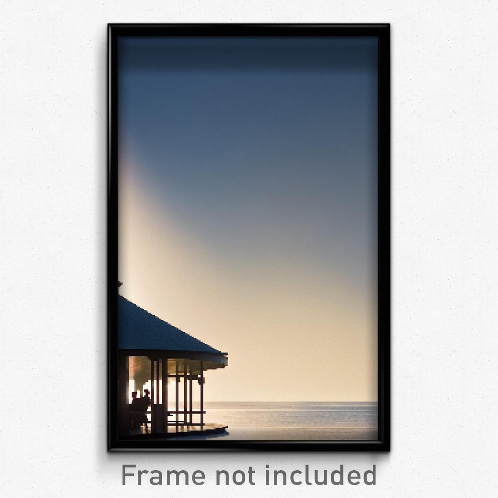 8-Bit Psychedelic Pixel Art Shelter Poster - Trippy Video Game Wall Print