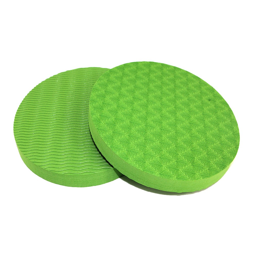 1 Pair Thick Round EVA Foam Yoga Knee & Elbow Pads Non-Slip Fitness Mat