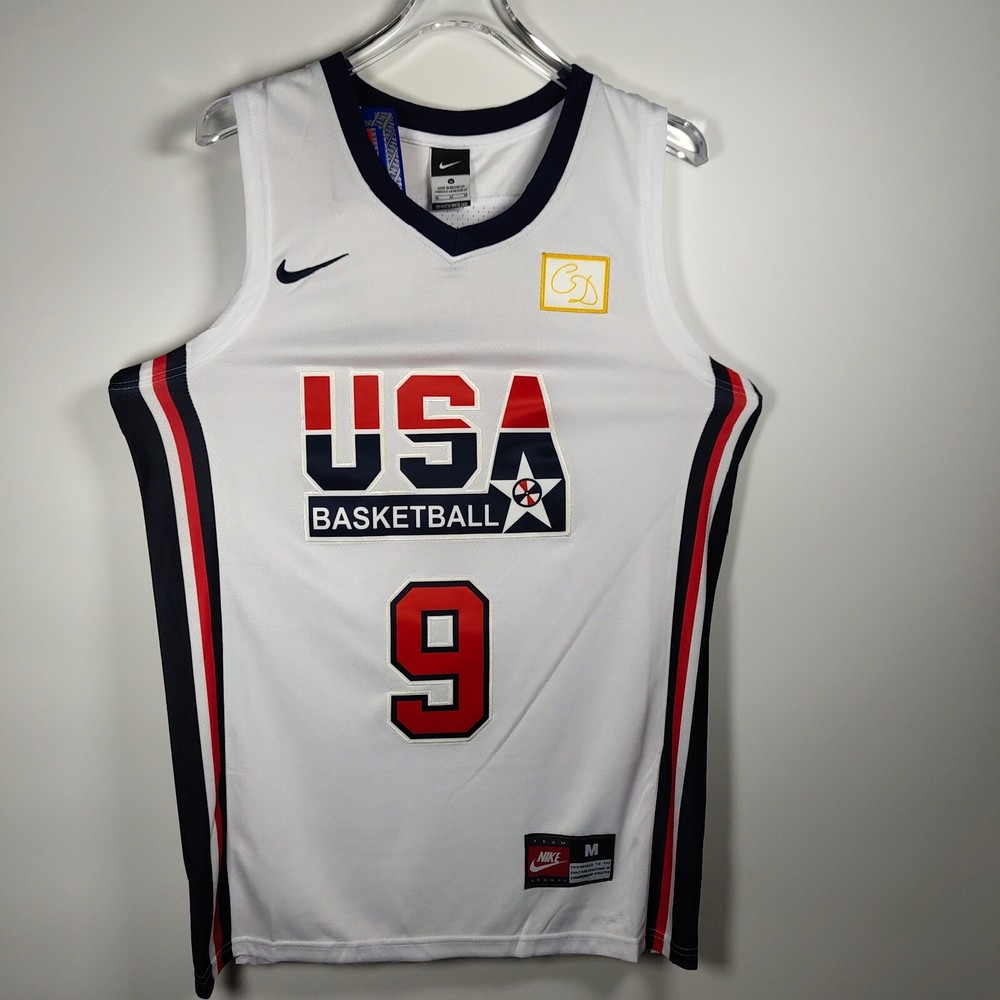 Michael Jordan 1992 #9 USA Basketball Dreams Navy Jersey White Embroidery  S-2XL