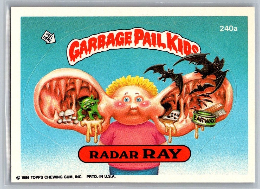 Radar Ray 1986 Topps Garbage Pail Kids Series 6 #240a
