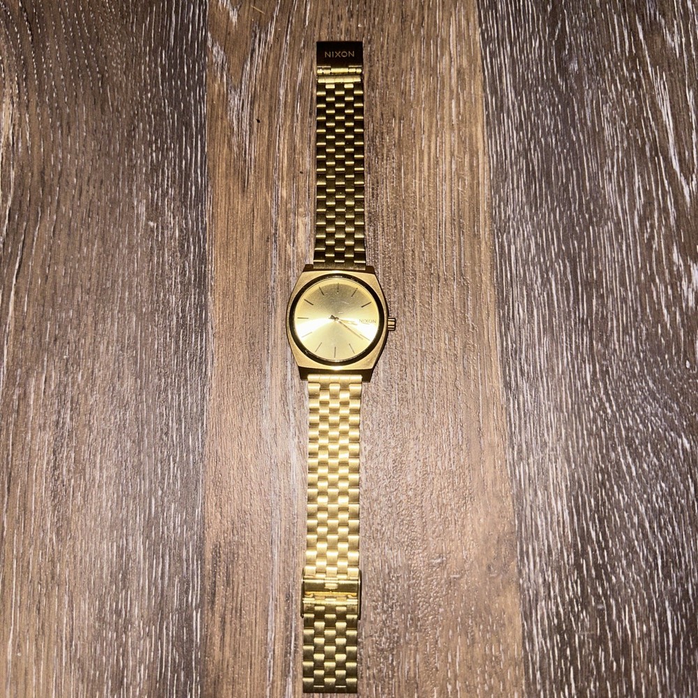 Nixon Minimal The Time Teller Gold Tone Men's Stainless Quartz Watch