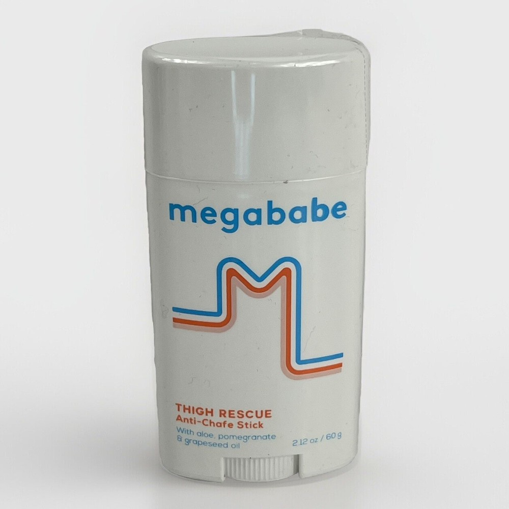 Megababe Thigh Rescue Anti-Friction Chafe Stick, Pomegranate & Grapeseed 2.12 oz