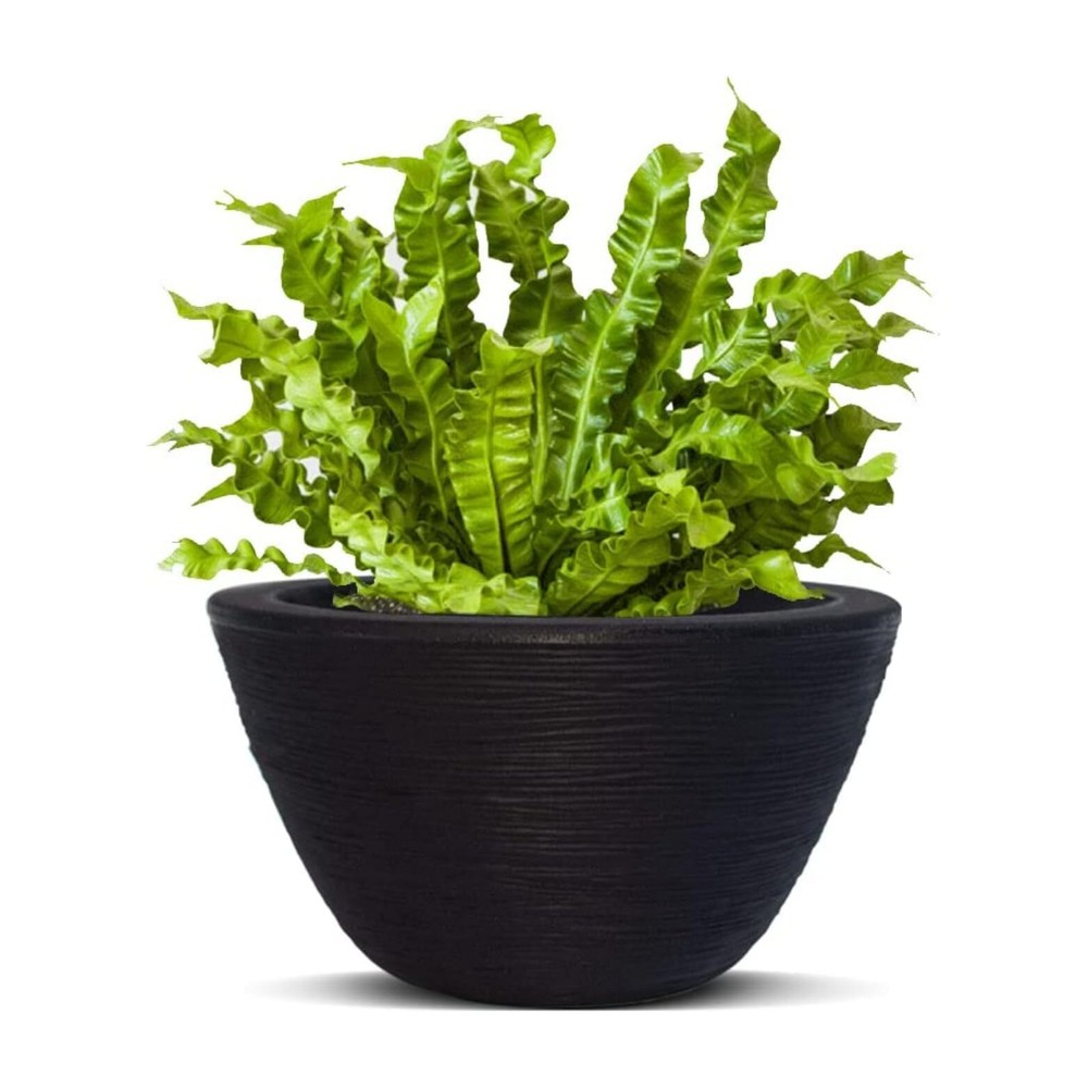 Elly Decor Hanging Planter 11x6 in. Pot with Rope Striped Design Decorative f...