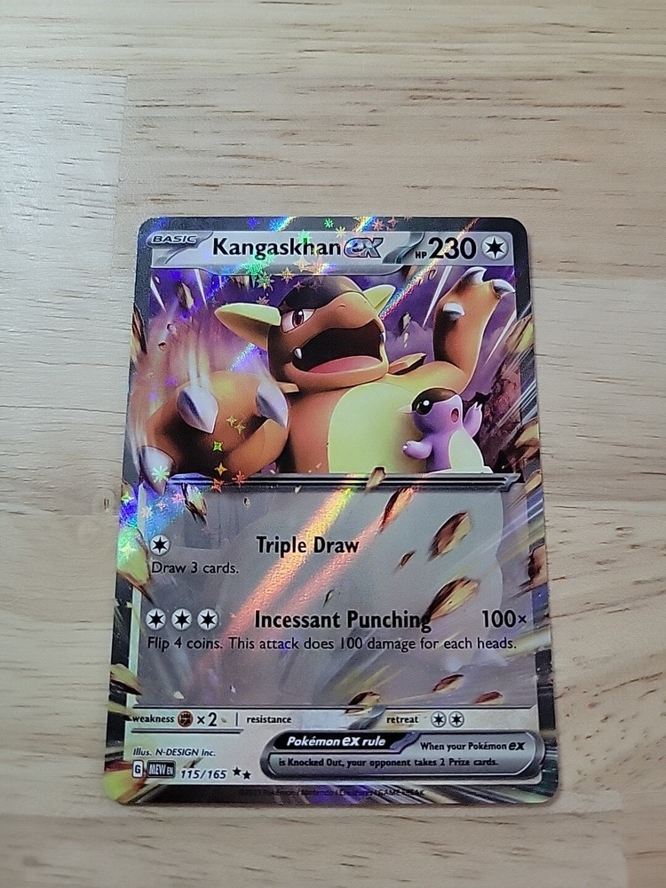 Holo Kangaskhan ex -  115/165  Double Rare Scarlet & Violet 151 Pokemon TCG
