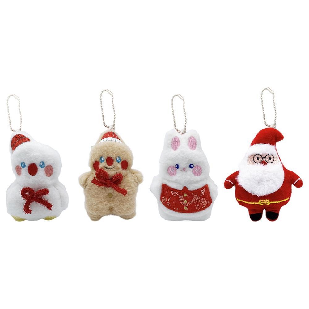 Christmas Plush Lovely Hanging Santa Claus Pendants Ornament Decorations GXM
