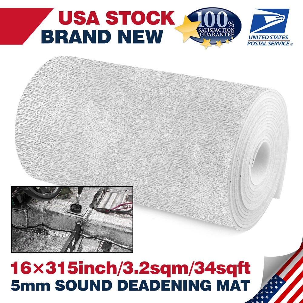 Vehicle Car Sound Deadener Reflective Insulation Mat Heat Guard 5mm 16