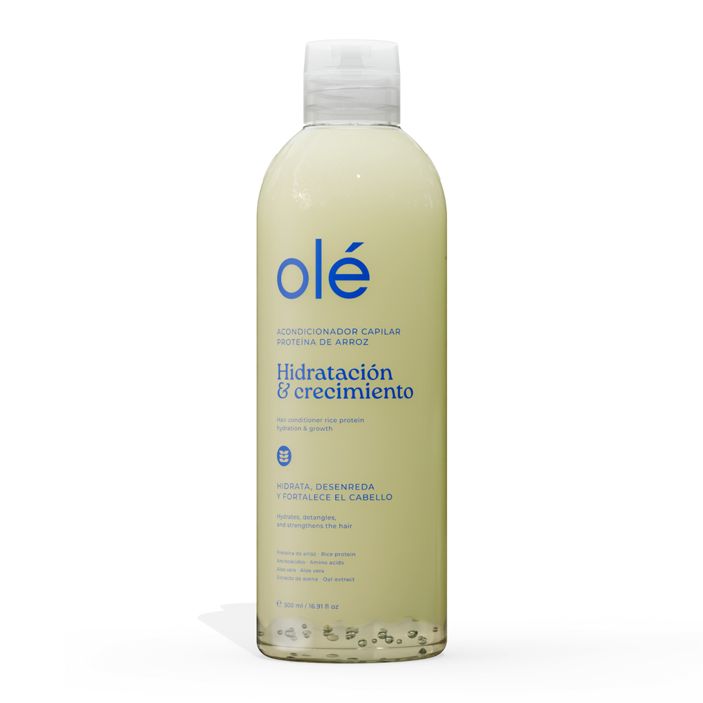 OLÉ Rice Protein Hair Conditioner– With Aloe Vera, Amino Acids & Oat 16.91 fl oz