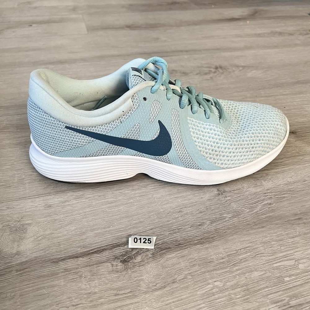 Nike Revolution Women’s Running Shoes Blue Mesh Size 11 Gym Workout