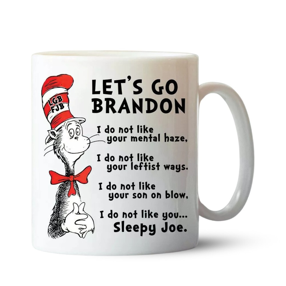 Let's Go Brandon Mug Dr Seuss Anti Biden Coffee Mug Funny Coffee Gifts Mug