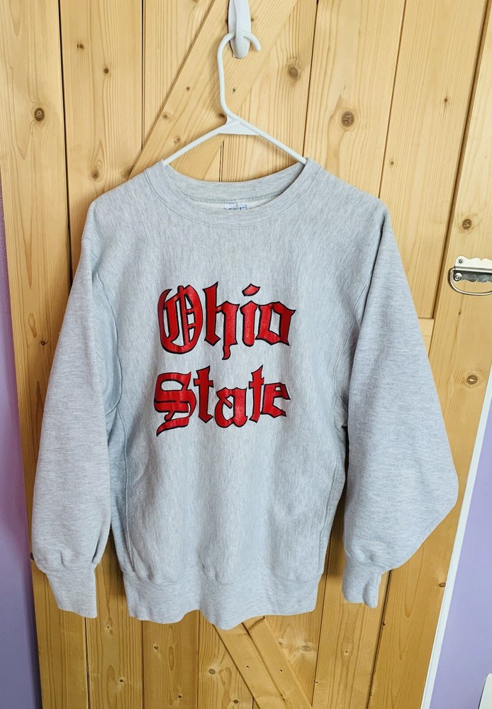 VINTAGE CHAMPION REVERSE WEAVE MENS XL OHIO STATE OLD ENGLISH CREWNECK