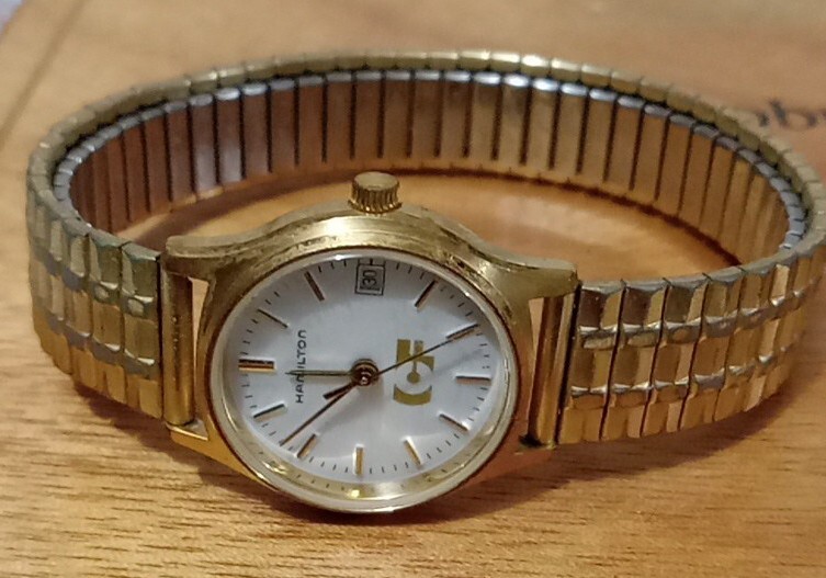 Hamilton Gold Tone Women's Watch 9818 - Elegant & Stylish Timepiece