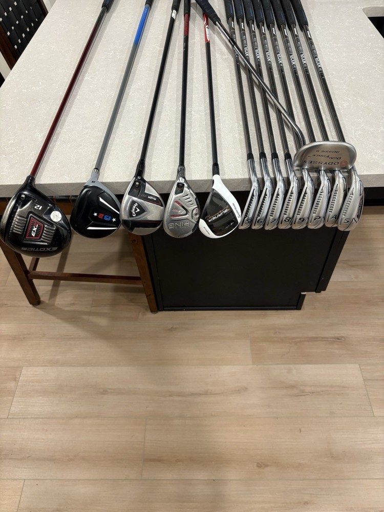 Callaway TaylorMade Irons Driver Wood Hybrid Putter Complete Golf Club Set RH