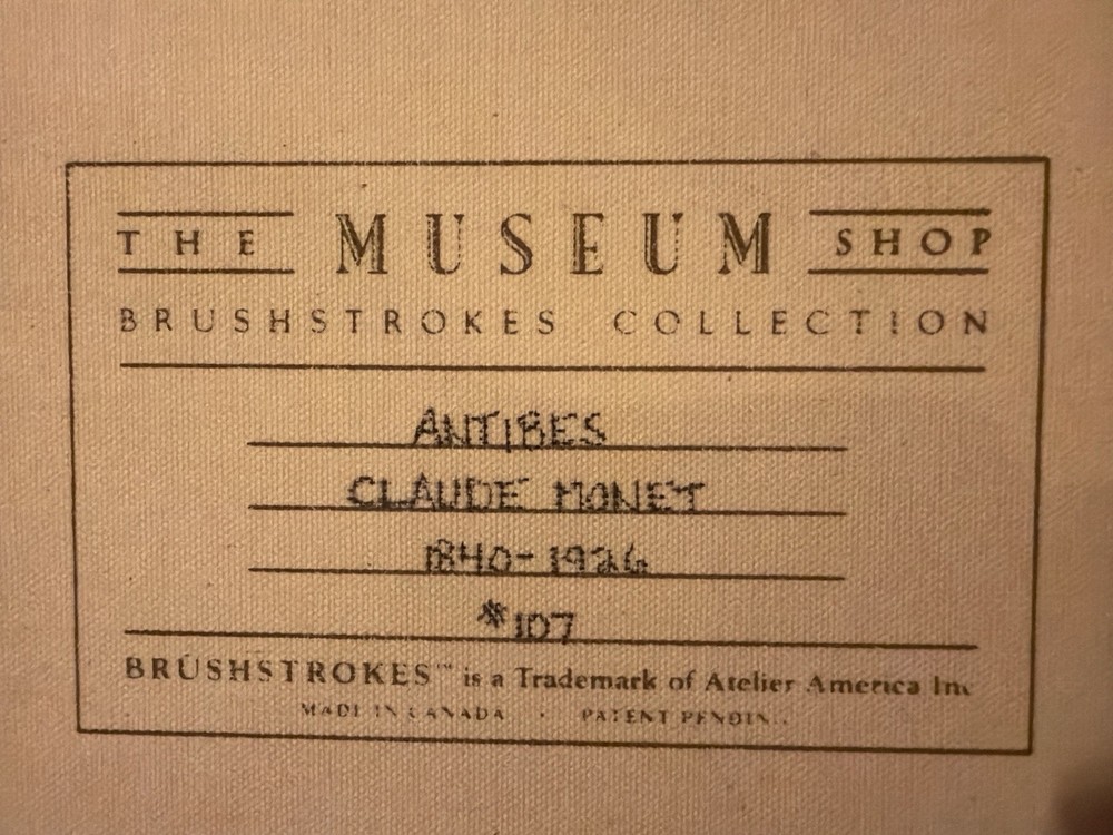 “Chasing Sunlight” After Claude Monet – Museum Shop Brushstrokes Textured Art