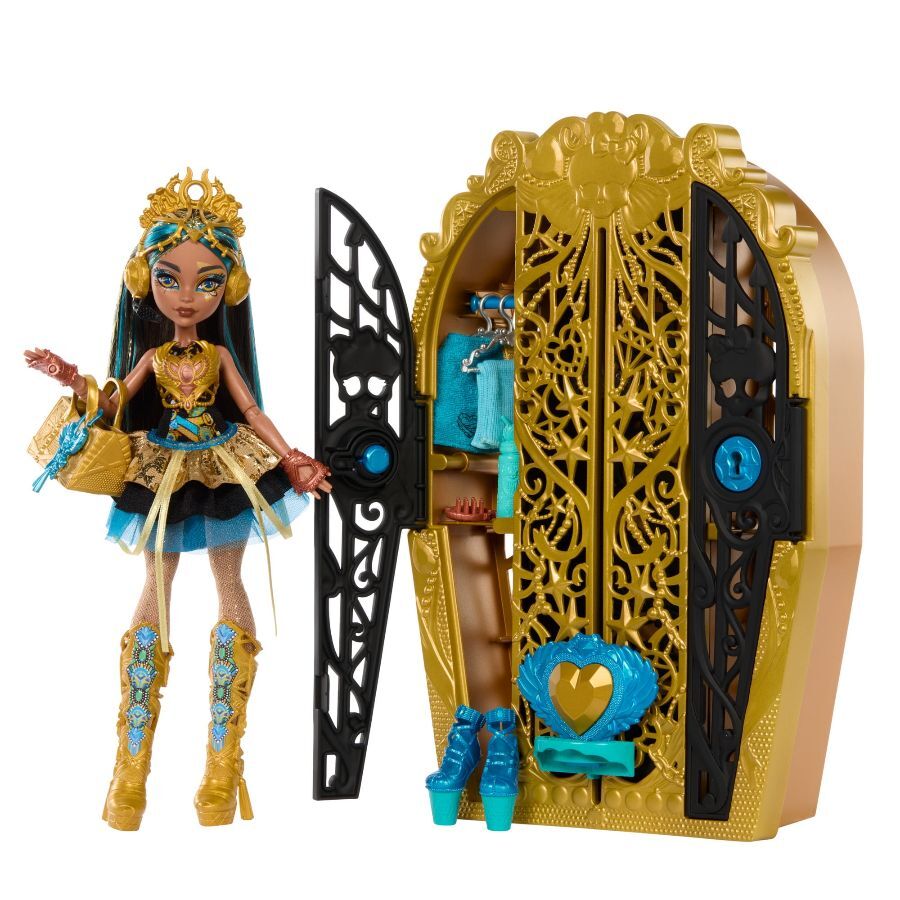Skulltimate Secrets Monster Mysteries Playset, Cleo De Nile Doll with Surprises