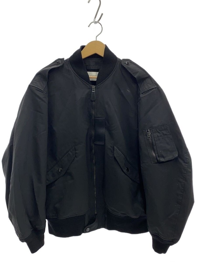 Ciota Flight Jacket/5/Cotton/Blk/Plain/Bzlm-105M// 3393