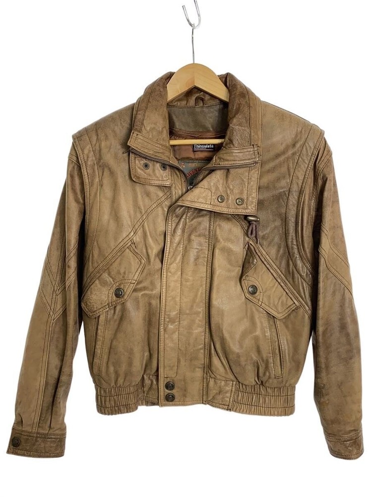 Leather Jacket Blouson/S/Leather/Brw 3404