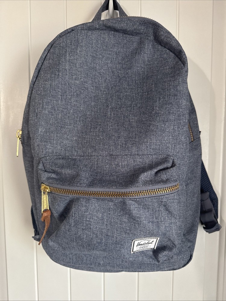 Herschel Navy Classic Two Pocket Backpack for School or Travel