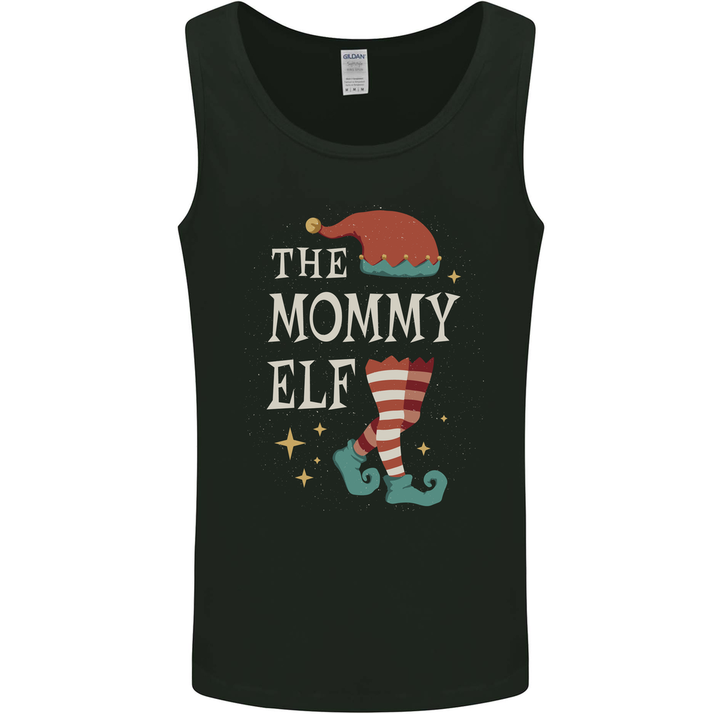 The Mommy Elf Funny Christmas Xmas Mens Vest Tank Top