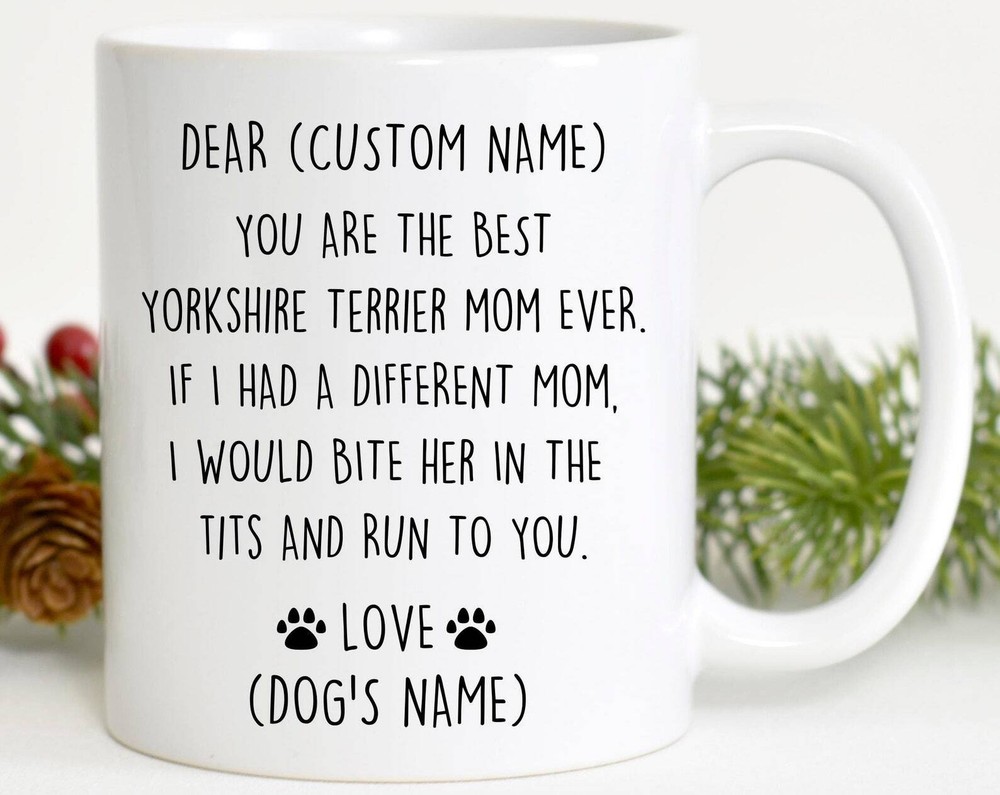 Yorkshire Terrier Mom Birthday Gift Yorkie Mom Christmas Gift Yorkie Mom Valenti