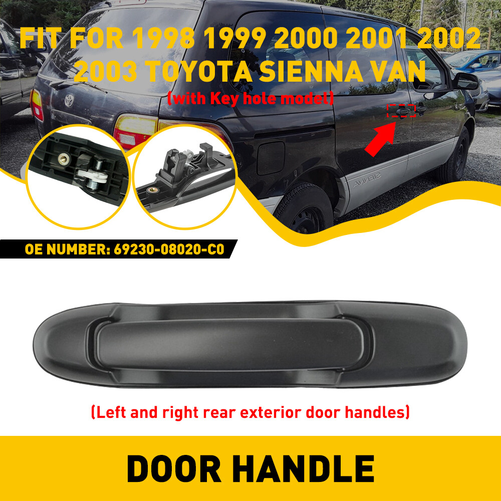 Outer Sliding Rear OR Right Left Driver Side Door Handle For 98-03 Toyota Sienna