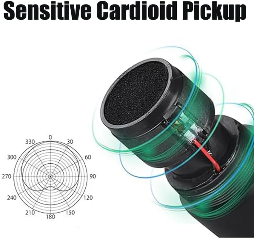 Rechargeable Wireless Dual Handheld Dynamic Microphone Set