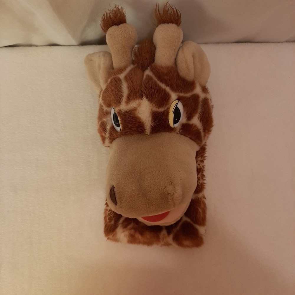 Aurora World Giraffe Head Plush Hand Puppet Golf Club Head Cover 10 Inch DAMAGED