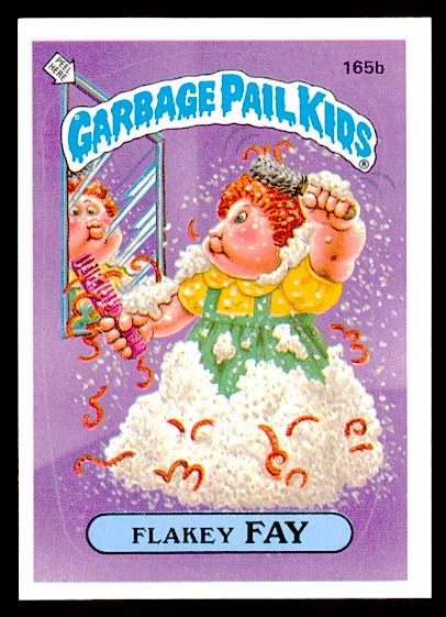 1986 Topps Garbage Pail Kids - Series 4 - Flakey Fay- #165b