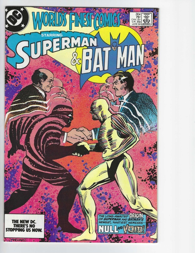 World's Finest Comics # 304, Superman & Batman, Origin of Null & Void