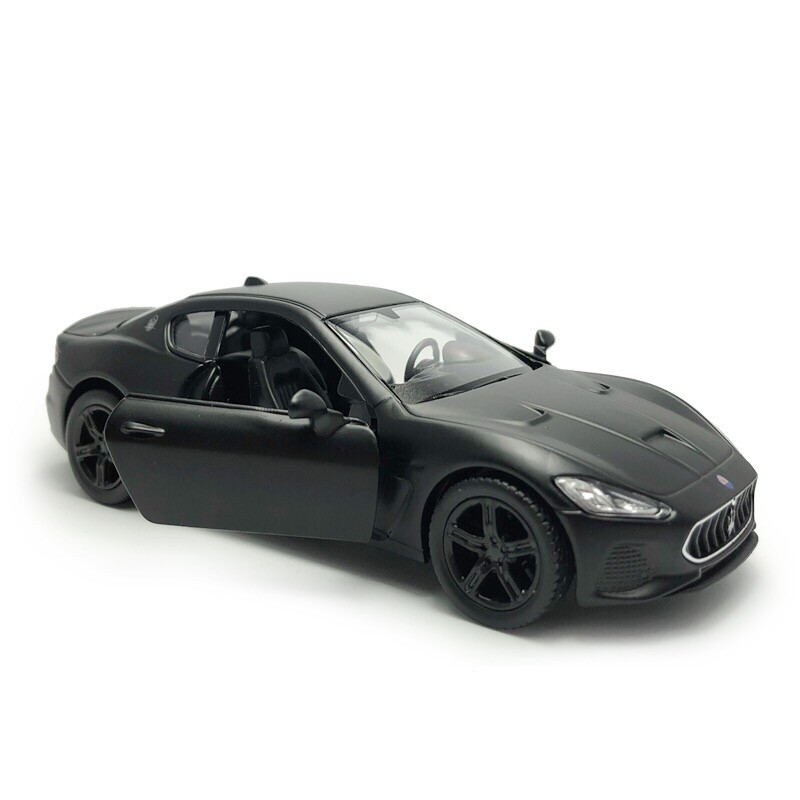 Maserati GranTurismo MC Toy Car 1:36  Diecast Model Car Toy Matte Black