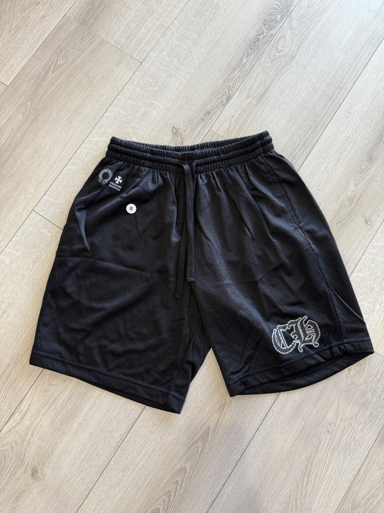 CHROME HEARTS MESH JERSEY SHORTS BLACK