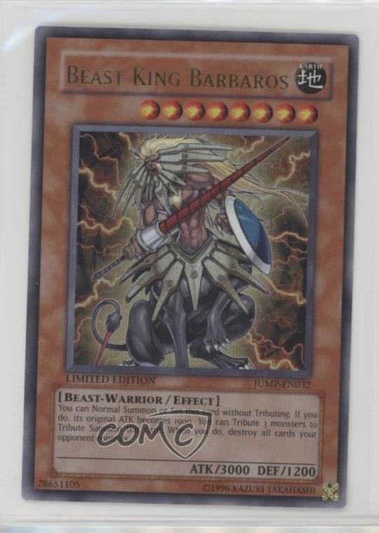 Beast King Barbaros YGO Shonen Jump Promo JUMP-EN032 2002 Ultra Rare