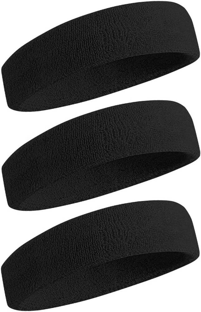 Sweatband for Men & Women - Absorbent Headband for Workouts