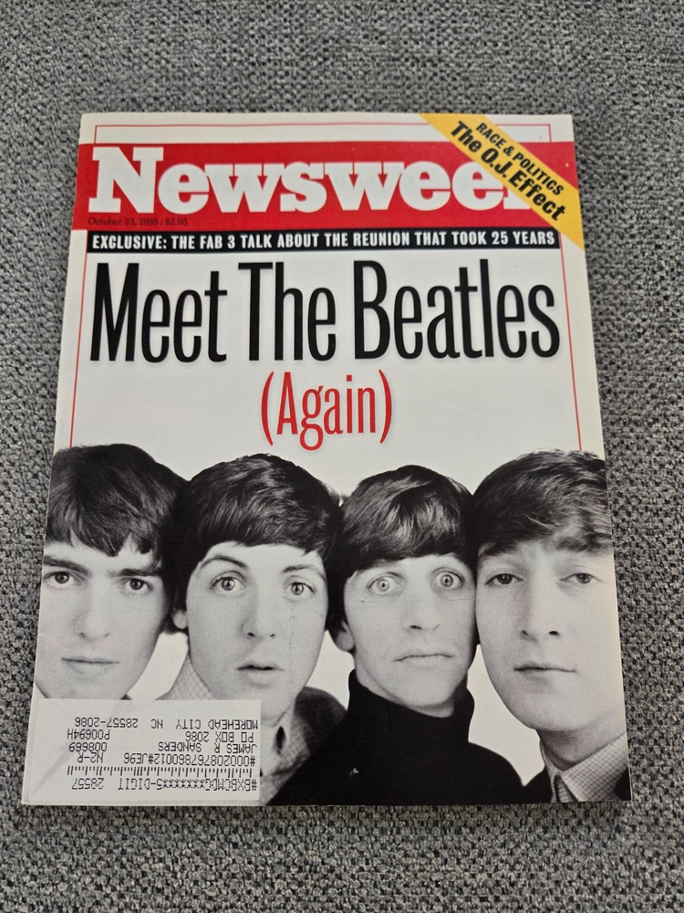 Newsweek Magazine Meet The Beatles Again October 1995