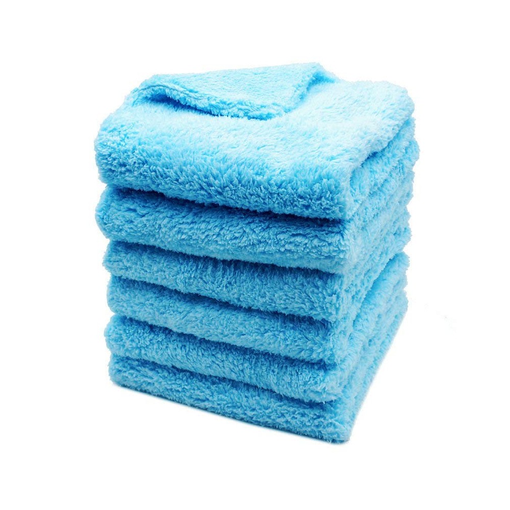 6-Pack Thick Microfiber Car Towels for Auto Detailing & Buffing
