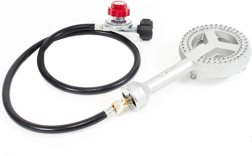 Gasone High Pressure Cast-Iron Burner Head with Brass Fitting Orifice with 0-20