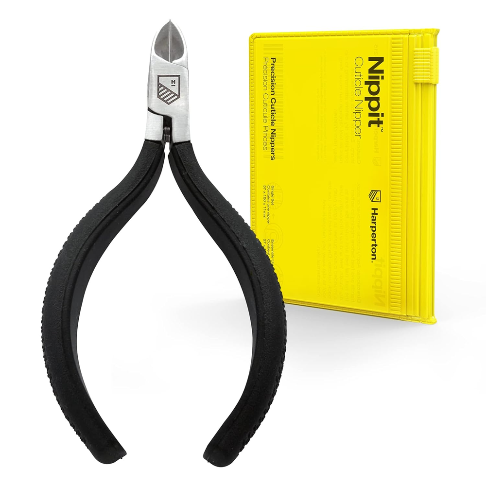 Professional Stainless Steel Cuticle Nipper & Trimmer with Non-Slip Full Jaw Design