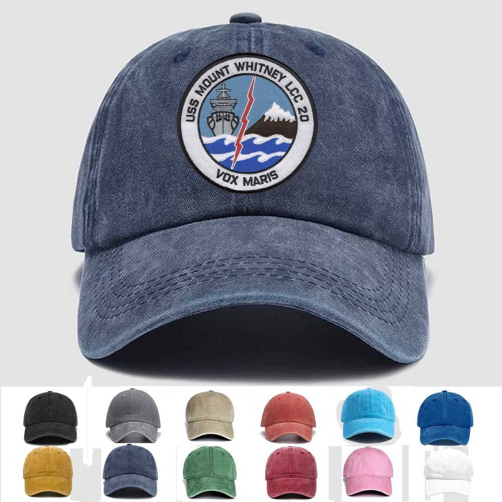 Custom Personalization Embroidered Hat LCC-20 USS Mount Whitney, Veteran Cap