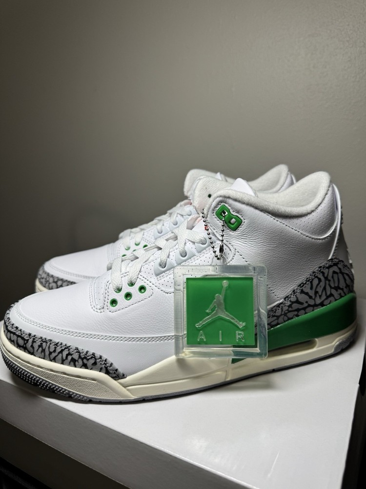 Jordan 3 Lucky Green para hombre talla 9,5 para mujer talla 11