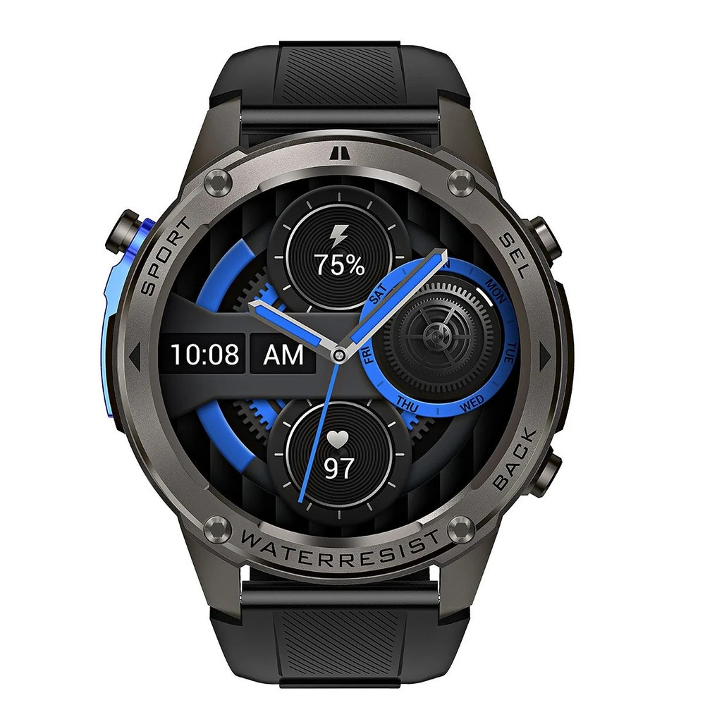 Smart Watch with AMOLED Display Dual-Band GPS Compass & Barometer 10ATM Waterpr