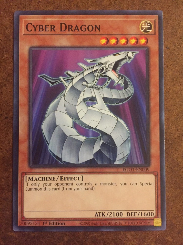 Cyber Dragon EGO1-EN009 Ultra Rare Yugioh Trading Card-image