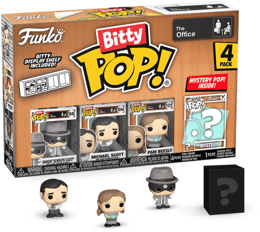 Funko Bitty POP! The Office - Dwight Schrute / Michael Scott / Pam Beesly 4-Pack
