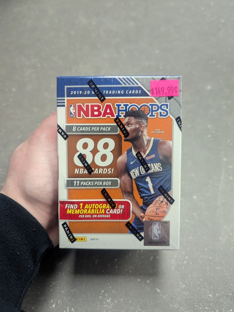 2019-20 Panini NBA Hoops Blaster Box 11 Packs, Ja Morant Zion Willamson