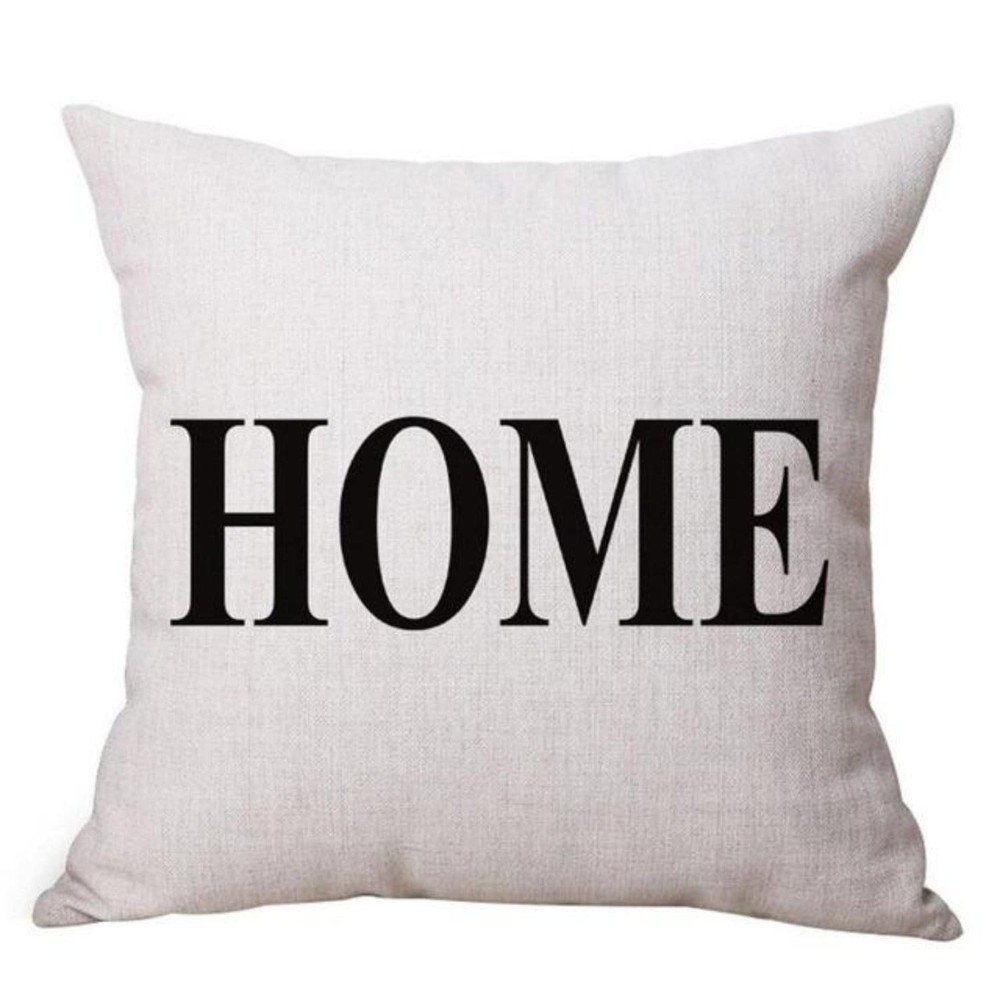 Vibrant Multi-Color Letter Print Cushion Cover 45x45cm 18x18